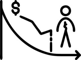 Analyst surveys profit curve subtle arcs warp chest loosens mild glow marks stable lane crisp logic flows vector