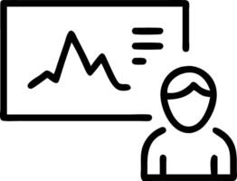 Analyst hovers dashboard edges subtle hues frame column arcs chest expands mild clarity seeps marrow cells vector