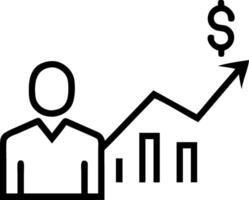 Analyst gauges profit metric subtle increments stack chest eases mild hum filters noise stable meaning blooms vector