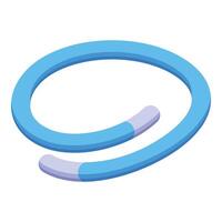 Mosquito repellent bracelet protecting from bites in isometric view vector