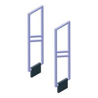 Queue barriers managing access control for crowd management vector