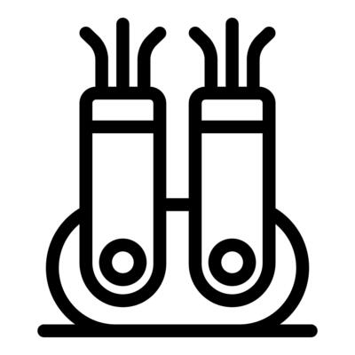 Fiber optic cable providing high speed internet connection