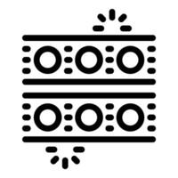 Server rack blinking lights showing data processing activity vector