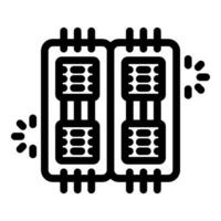 Semiconductor chip generating light and heat, advanced microchip technology vector