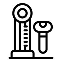 Drop tower and wireless microphone representing entertainment and communication vector