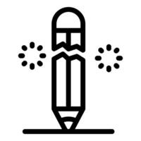 Broken pencil symbolizing writer's block and creative struggle vector