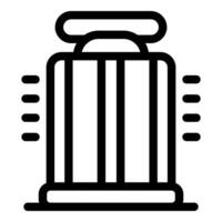 Modern elevator with signal lights, efficient vertical transportation icon vector