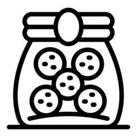 Chocolate chip cookies preserved in a sealed container maintaining freshness vector