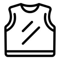 Sleeveless undershirt providing comfort and breathability during exercise vector