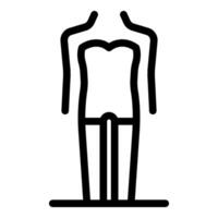 Mannequin posing on stand, perfect for fashion design projects vector