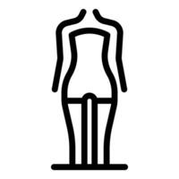 Mannequin standing on podium for fashion design and retail display vector