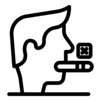 Man taking saliva test for covid 19 using antigen detection kit vector