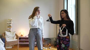 Engaging in Creative Collaboration within a Bright and Inviting Studio Environment video