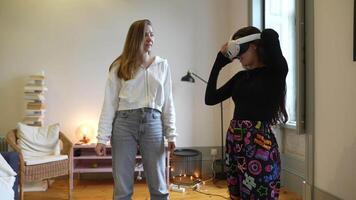 Exploring Virtual Reality Interaction Within a Trendy and Modern Living Space Environment video