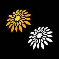 Two stylized floral patterns vector
