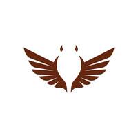 outstretched wings, creating a symmetrical vector