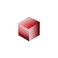 Abstract geometric cube vector