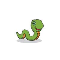 worm with a smiling vector