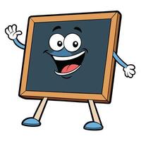 blackboard character with arms up illustration vector