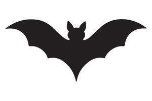 Bat Silhouette Illustration for Halloween and Night Designs vector