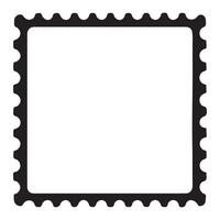 Square Blank Postage Stamp Design vector