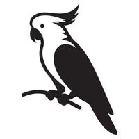 Cockatoo Bird Silhouette Illustration Parrot Animal vector