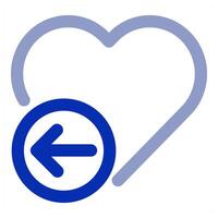 Receive Heart Icon Concept vector