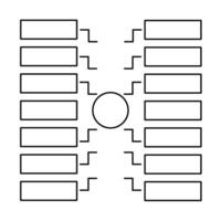 A blank bracket with the words bracket on it vector