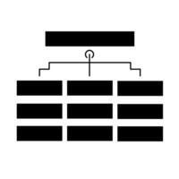 A black and white image of a diagram of a tree vector