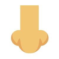 A cartoon penis on a white background vector