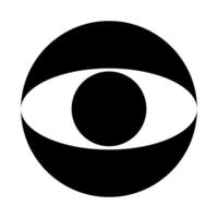 The cbs logo is shown in black and white vector