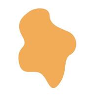 A yellow blob on a white background vector