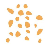 A bunch of orange and black shapes on a white background vector