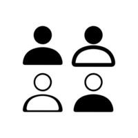 User profile icon design. vector