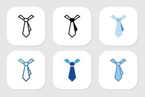 Tie icons with various design vector