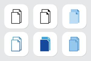 File icons with various design vector