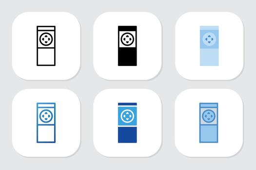 Pointer icons with various design styles vector