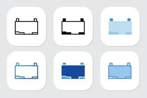 Whiteboard icons with various design style vector