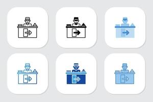 check out icons with various design styles vector