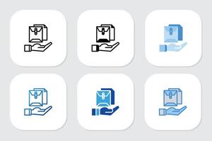 document icons with various design style vector