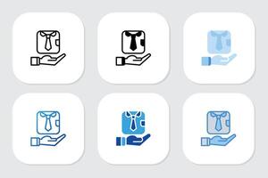 tie icons with various design style vector