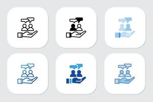 communication icons with various design styles vector