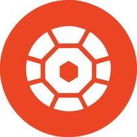 circular logo, geometric design, red and white, octagonal shape, minimalist icon, abstract wheel vector