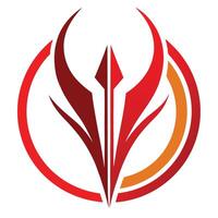 Logo design, phoenix symbol, abstract flame, red and orange gradient, sharp angular shapes, minimalist emblem, vector