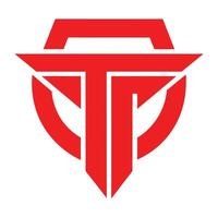 Red geometric logo, angular design, bold simplicity, symmetrical composition, minimalist emblem vector