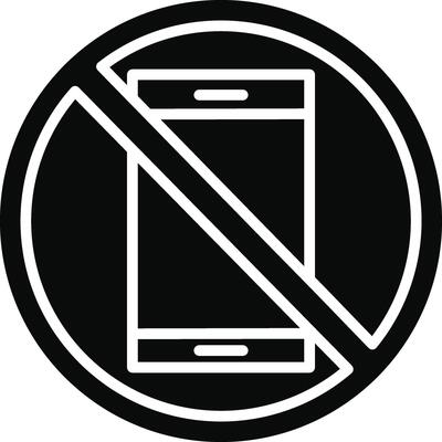 No Electronics Detailed Illustration Icon
