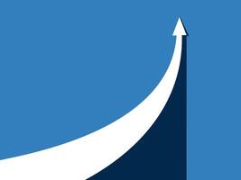 Business success path, On the path of the growth arrow vector