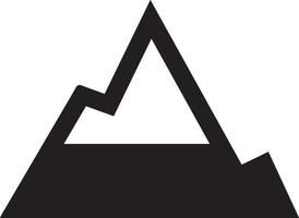 a simple mountain icon vector