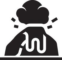 a mountain with cloud vector