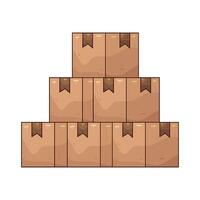 Stack of Boxes vector